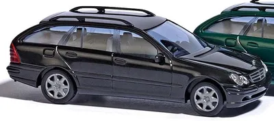 Produktbild von Busch 89136 - 1/87 / H0 Mercedes-Benz C-Klasse T-Modell - Schwarz - Neu