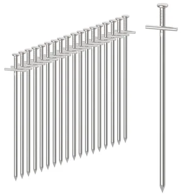 Zdjęcie produktu dla Śledź namiotowy stalowy 23 cm - Zestaw 50 szt. - Srebrny - Do namiotów i tarasów