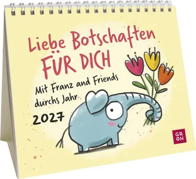 Immagine prodotto di Mini-calendario 2027: messaggi d’amore PER TE. Con Franz and Friends per tutto l’anno