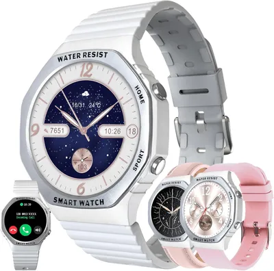 Produktbild von Smartwatch Damen mit Telefonfunktion 1.32" Touchscreen Fitnessuhr mit 123 Sportmodi, Herzfrequenz, SpO2, Schlafmonitor, 5ATM wasserdicht