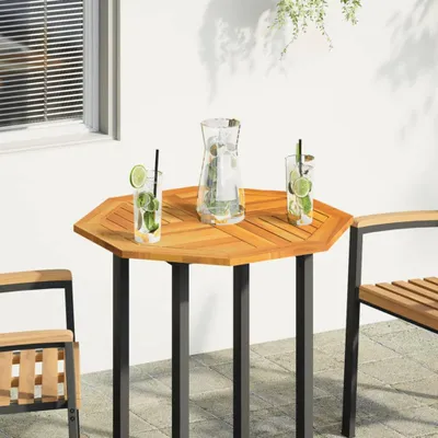 Produktbild von vidaXL Tischplatte 70x70x2 cm Achteckig Massivholz Akazie