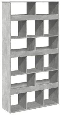Produktbild von vidaXL Bücherregal Betongrau 100x33x187,5 cm Holzwerkstoff