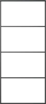Obrázek produktu pro vidaXL Posuvné dveře z hliníku a skla ESG 90x205 cm černé