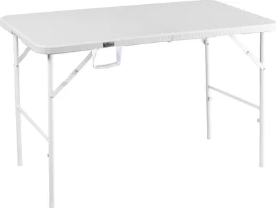 Produktbild von HATTORO Campingtisch Klapptisch Buffettisch Gartentisch Koffer 120 cm Weiß
