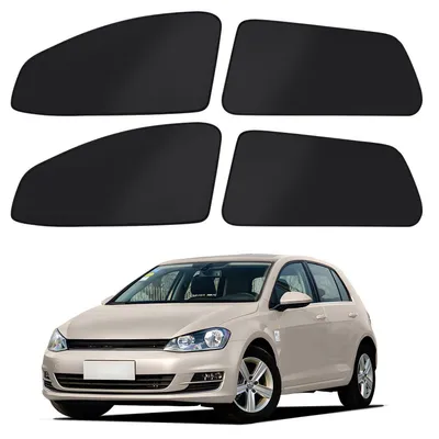 Immagine prodotto di Tende parasole per auto, compatibili con Volkswagen Golf 7 dal 2013 al 2021, oscuranti magnetici per finestrini laterali, protezione solare al 100%, confezione da 4 pezzi
