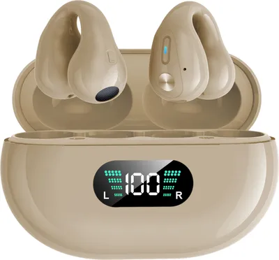 Produktbild von YYK-Q80 Kabellose Ohrhoerer-Kopfhoerer mit Ohrbuegeln, integriertem 350-mAh-Akku, Clip-on-Kopfhoerer, BT5.3-Headset mit HiFi-Stereoanlage