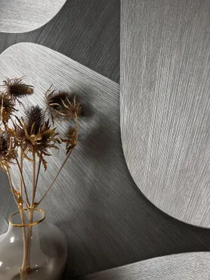 Newroom Vliestapete Nuccio Silber Grafik, Musteransicht