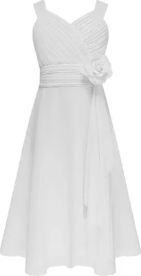 Produktbild von Sommertraum: Elegantes ärmelloses Chiffon-Mädchenkleid (Größe 152 cm) für den Strand und festliche Anlässe!