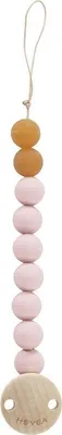 Produktbild von Hevea Schnullerkette aus Naturkautschuk Powder Pink
