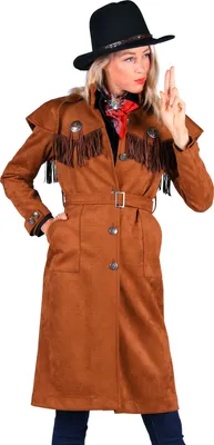 Produktbild von T3621-1300-M braun Damen Cowgirl Jacke Mantel Gr.M=40