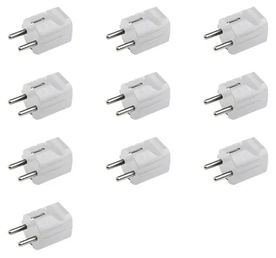 Produktbild von Meister Schutzkontakt-Stecker 10 Stück weiß 250 V 16 A Maximaler Kabelquerschnitt 2,5 mm² IP20 Innenbereich