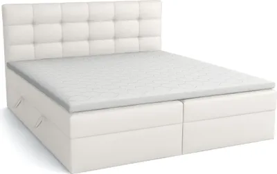 Produktbild von FEDVE Boxspringbett Schlafzimmerbett TOMORI mit 2 Bettkästen, Doppelbett mit Bonell-Matratze und Topper 180x200