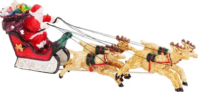 Produktbild von VBS Deko-Figur "Weihnachtsmann on Tour", Polyresin, ca. 16x5cm