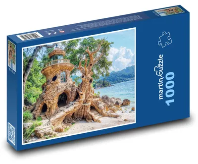 Zdjęcie produktu dla Puzzle 1000 Dom w magicznym drzewie - martinpuzzle