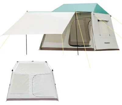 Image de Tente familiale pour 2 à 4 personnes, imperméable et idéale pour le camping