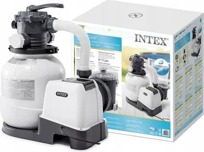 Zdjęcie produktu dla Intex 26646, Pompa filtra piaskowego, Czarny, Biały, Plastik, Nad basenem naziemnym, Chiny, Zawór 6-kierunkowy