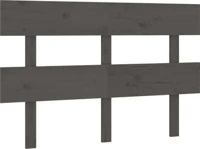 Obrázok produktu pre vidaXL Čelo postele sivé 124x3x81 cm Masívne borovicové drevo