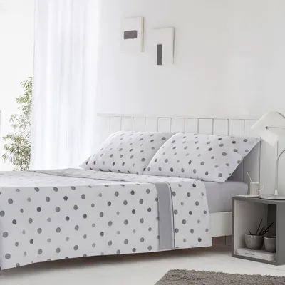 Productafbeelding van Dekbedovertrek Beddengoedset voor bedden van 180 x 190/200 cm, 50 % katoen, 50 % polyester.