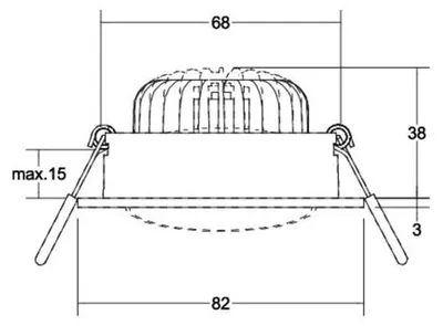 Produktbild von Brumberg 39379173, 3 K, 680 lm, IP20, Weiß
