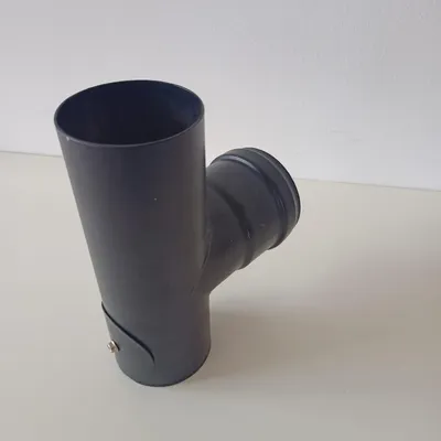 Obrázok produktu pre T-kusadlo, čierna farba, priemer 80 mm, určené na inštaláciu