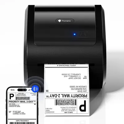 Produktbild von Thermodrucker Versandetikettendrucker Etikettendrucker - Bluetooth und USB - 4 x 6 Zoll - Thermisch - Mit USB-Anschluss
