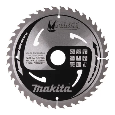 Produktbild von Makita Kreissägeblatt M-FORCE 210/30 mm, 40 Zähne, 1,4 mm, Holz