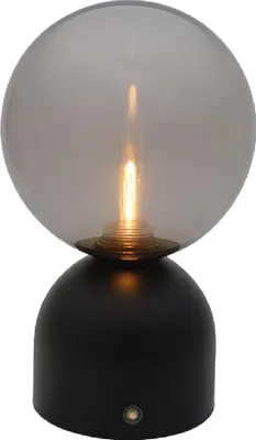 Obrázok produktu pre Luxus Europe - Stolná lampa Lina čierna - Bezdrôtová LED stolná lampa pre vnútorné použitie – Nabíjateľná cez USB-C