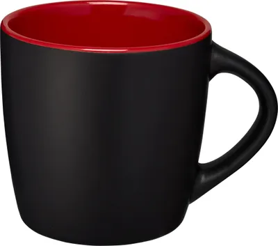 Productafbeelding van Bullet keramische mok Riviera PF243 (8,4 x 8,8 cm) (zwart/rood)