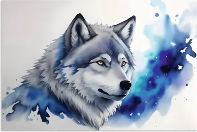Produktbild von ARTland Wandbild Alu für Innen & Outdoor Wolf Größe: 90x60 cm