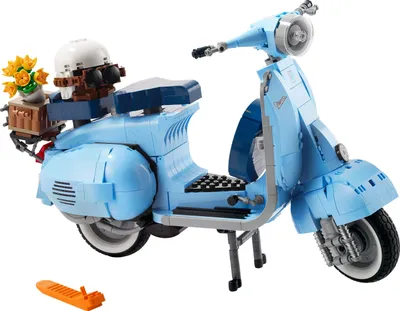 Produktbild von LEGO 10298 Icons Vespa 125, Motorrad-Modell zum Bauen, Vintage Roller aus Italien, Modellbausatz für Erwachsene, Austellungsstück als Zimmer-Deko, Geschenke für Frauen und Männer