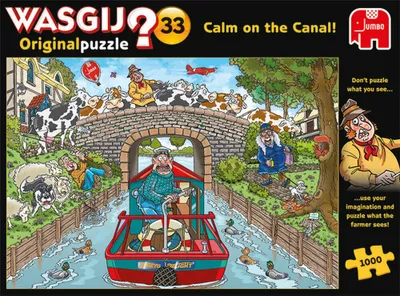 Produktbild von Jumbo Spiele 19173 - Ruhe am Kanal ! - 1000 Teile Puzzle