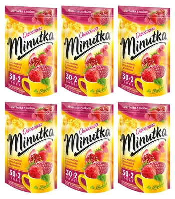 Produktbild von Minutka Früchtetee 192 Beutel - Tee mit Saft Himbeere Erdbeere Granatapfel