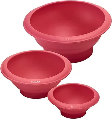 Produktbild von Silikon-Backformen-Set, 3-teilig, BPA-frei, 100-180mm, für Torten und Desserts