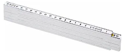 Produktbild von 2 m langer Kunststoff-Gliedermaßstab in Weiß