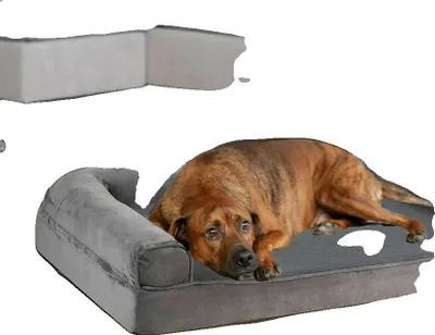 Immagine prodotto di Cuccia ortopedica per cani, taglia XXL, rivestimento lavabile, blu navy, M