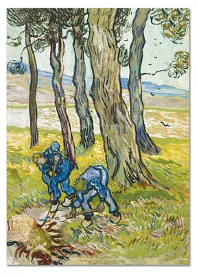 Immagine prodotto di Vincent Van Gogh - I vangatori - 70L x 100l cm - Quadro Vetro acrilico