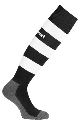 Produktbild von Uhlsport Team Pro Essential Stripe Stutzenstrumpf - Schwarz / Weiß