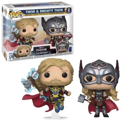 Immagine prodotto di Funko Pop! Marvel Thor Love and Thunder - Zestaw Figurki Thor i Mighty Thor