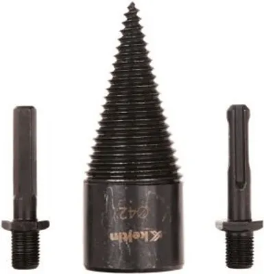 Obrázek produktu pro KELTIN Štípací trn - kužel na dřevo 32mm, 2x adaptér K02395