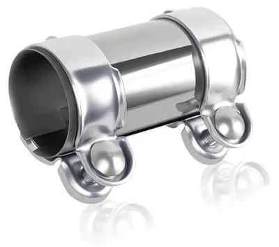 Zdjęcie produktu dla Obejma rury wydechowej śrubowa ze stali nierdzewnej 60 mm x 125