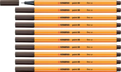 Produktbild von Fineliner - STABILO point 88 - Einzelstift - umbra