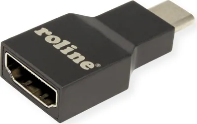 Produktbild von ROLINE Adapter USB Typ C - HDMI, ST/BU, grau