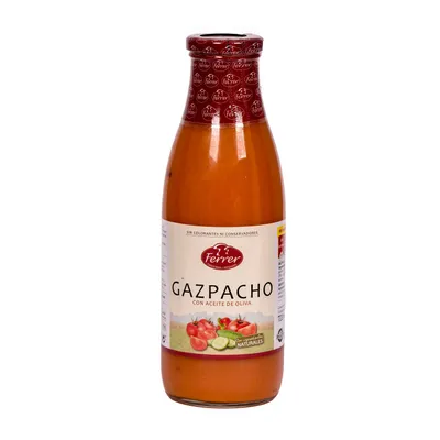 Immagine prodotto di Ferrer Gazpacho, bottiglia da 720 ml (zuppa fredda)