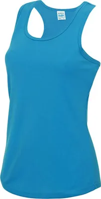 Produktbild von Just Cool JC015 | Girlie Cool Tank Top Sport T-Shirt + WRAP  - Farbe: Sapphire Blue - Größe: L