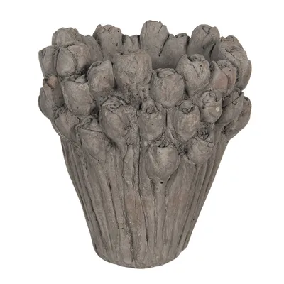 Produktbild von Clayre & Eef Blumentopf, Ø 23x25 cm, grau, Artikelnummer: 6TE0357