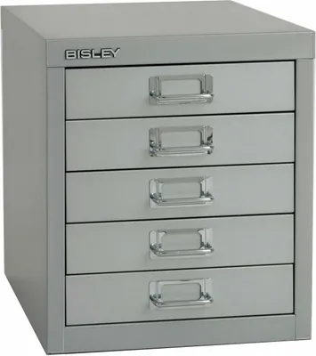 Produktbild von Bisley MultiDrawer Schubladenschrank - Farbe: Silber