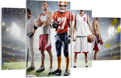 Produktbild von Bild auf Leinwand - Leinwandbild - Sport Sportler - 120x70cm - Wand Bild - Wanddeko - Wandbilder - Leinwanddruck - Bilder - Kunstdruck - Wanddekoration - Leinwand bilder - Wandkunst - DL120x70-3873
