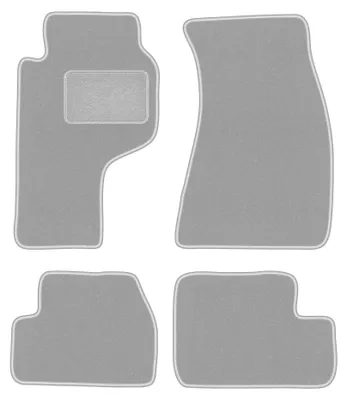 Obrázok produktu pre Velúrové autokoberce pre: Nissan 200SX 1988-2003 (kupé) – sada 4 ks, sivé, na mieru – Wielganizator OSLO