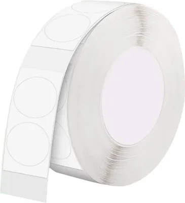 Produktbild von Niimbot Thermo-Etiketten T Aufkleber 14X28Mm 200 Stück (Weiß Rund)