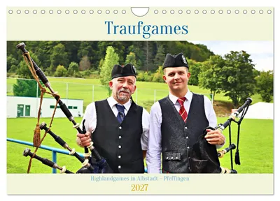 Immagine prodotto di Traufgames Highlandgames ad Albstadt - Pfeffingen (calendario da parete 2027, formato DIN A4 orizzontale), calendario mensile CALVENDO